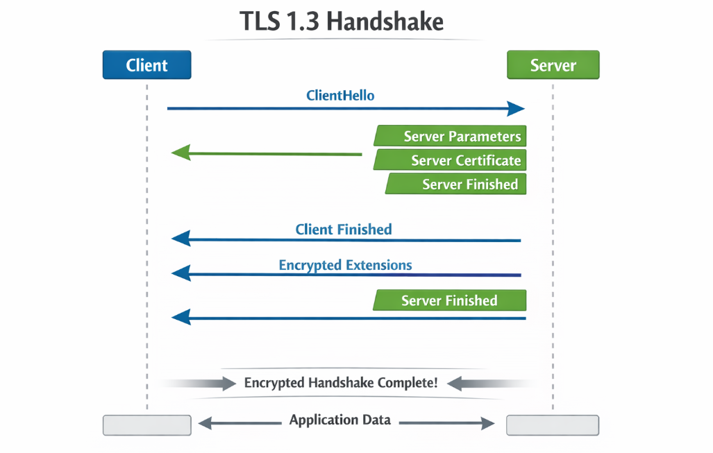 TLS 1.3 핸드셰이크