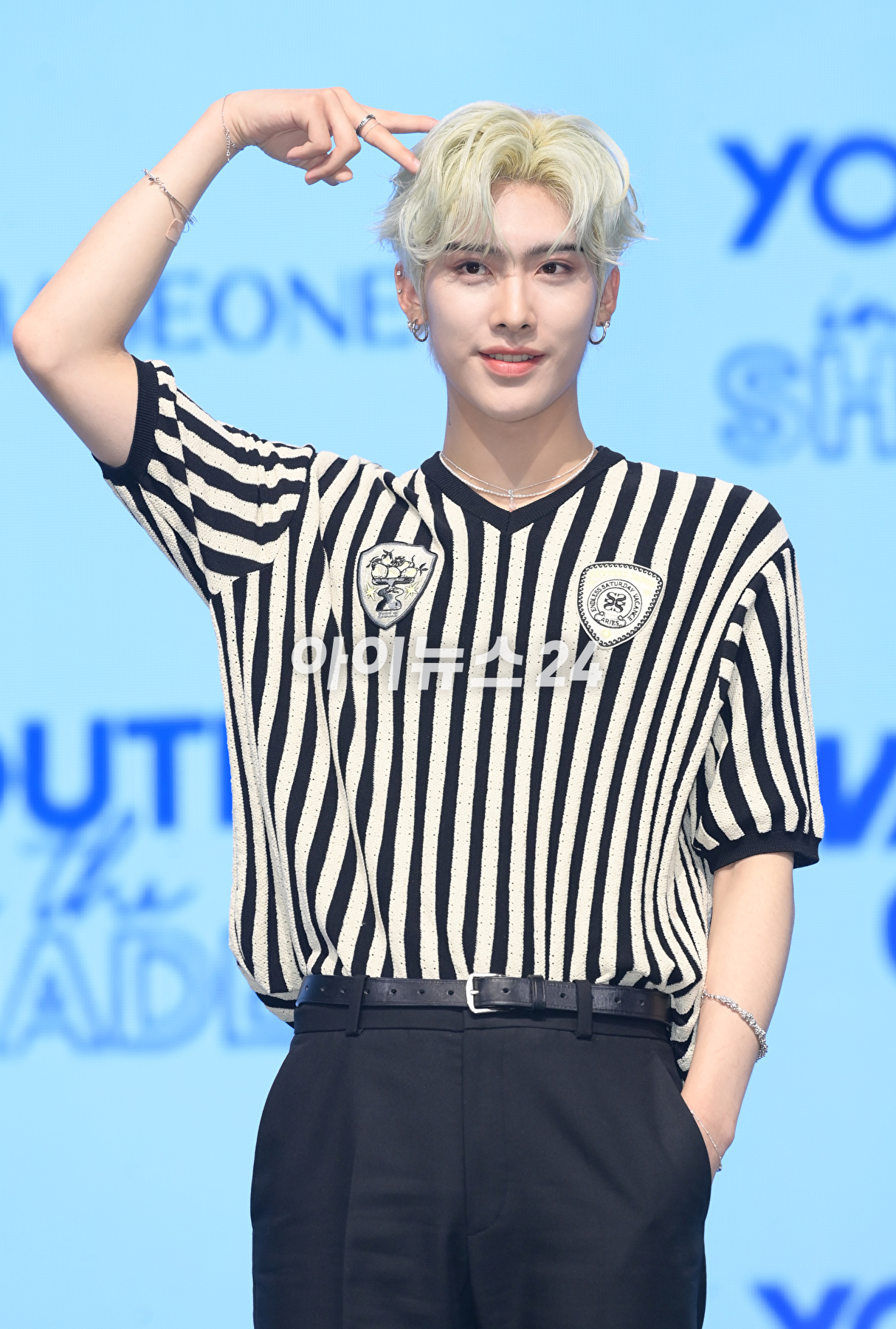 그룹 제로베이스원 리키가 10일 오후 서울 광진구 광장동 예스24라이브홀에서 열린 제로베이스원(ZEROBASEONE) 데뷔 쇼케이스에 참석하고 있다. [사진=정소희 기자]