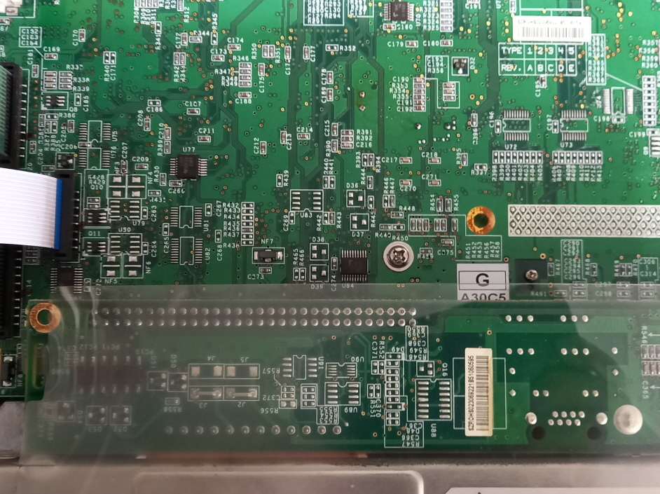 프로페이스(Pro-Face) 터치패널 3180021-04 GP2501-SC11 화면이 나오지 않고 램프가 청색에서 황색으로 바뀌는 증상 수리 완료