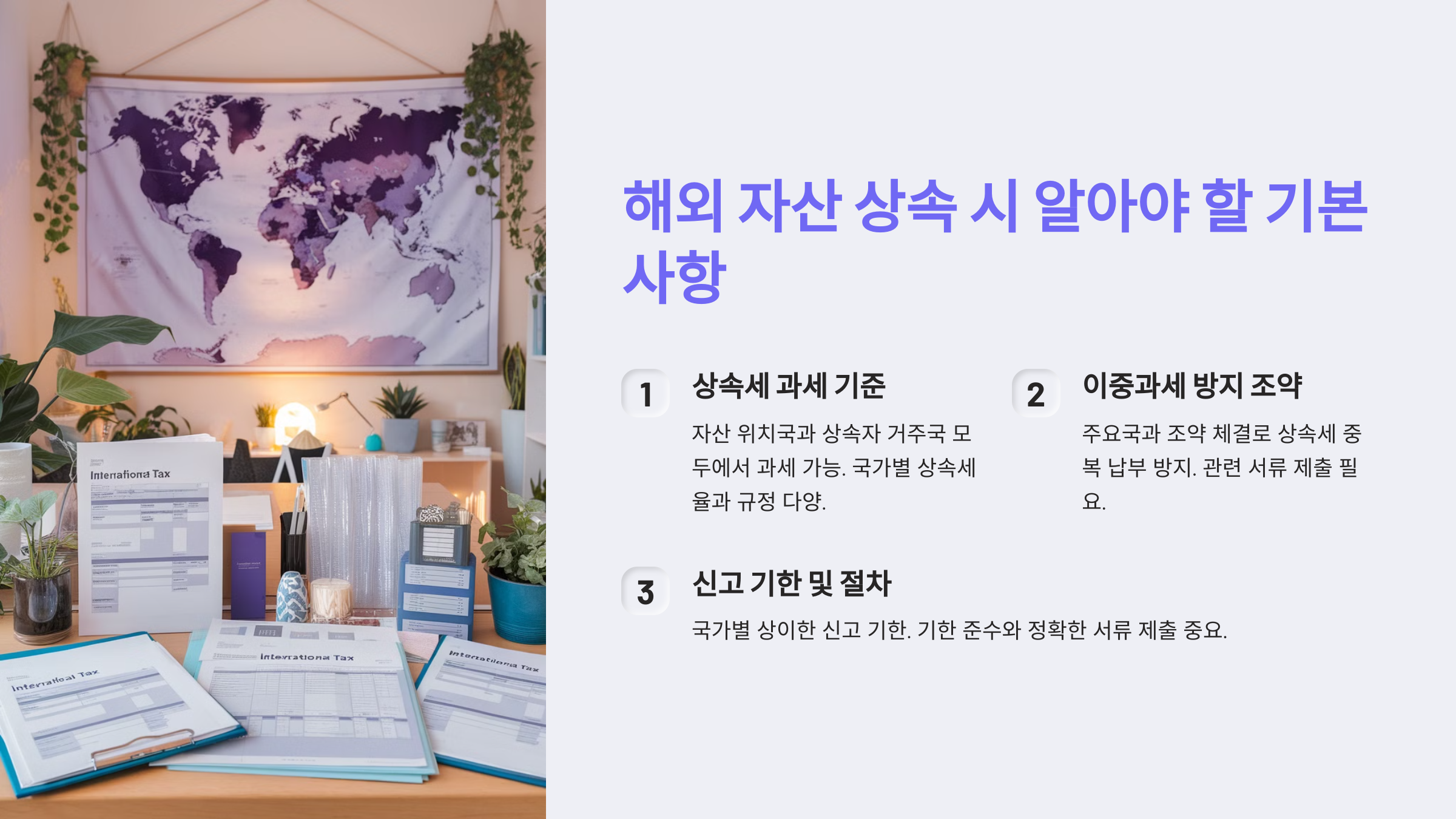 해외 자산 상속 시 알아야 할 기본 사항