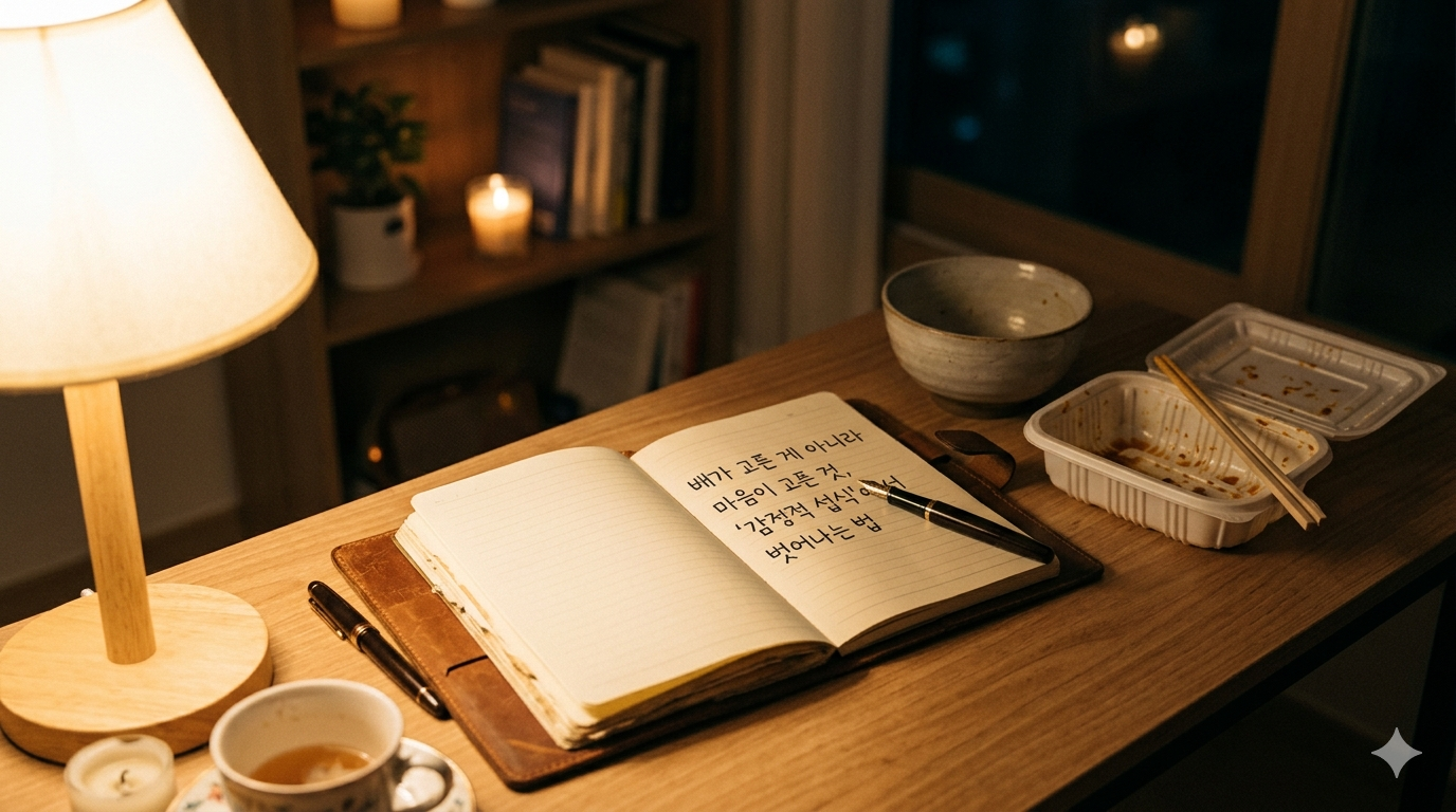 폭식 뒤에 숨겨진 '진짜 감정' 찾아내기 (마음 일기 작성하는 법)