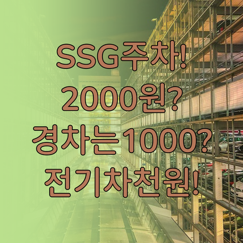 SSG 랜더스필드 주차 2000원 경..