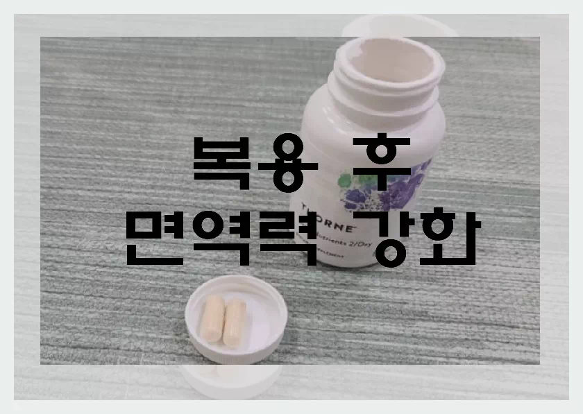 복용후 면역력 강화