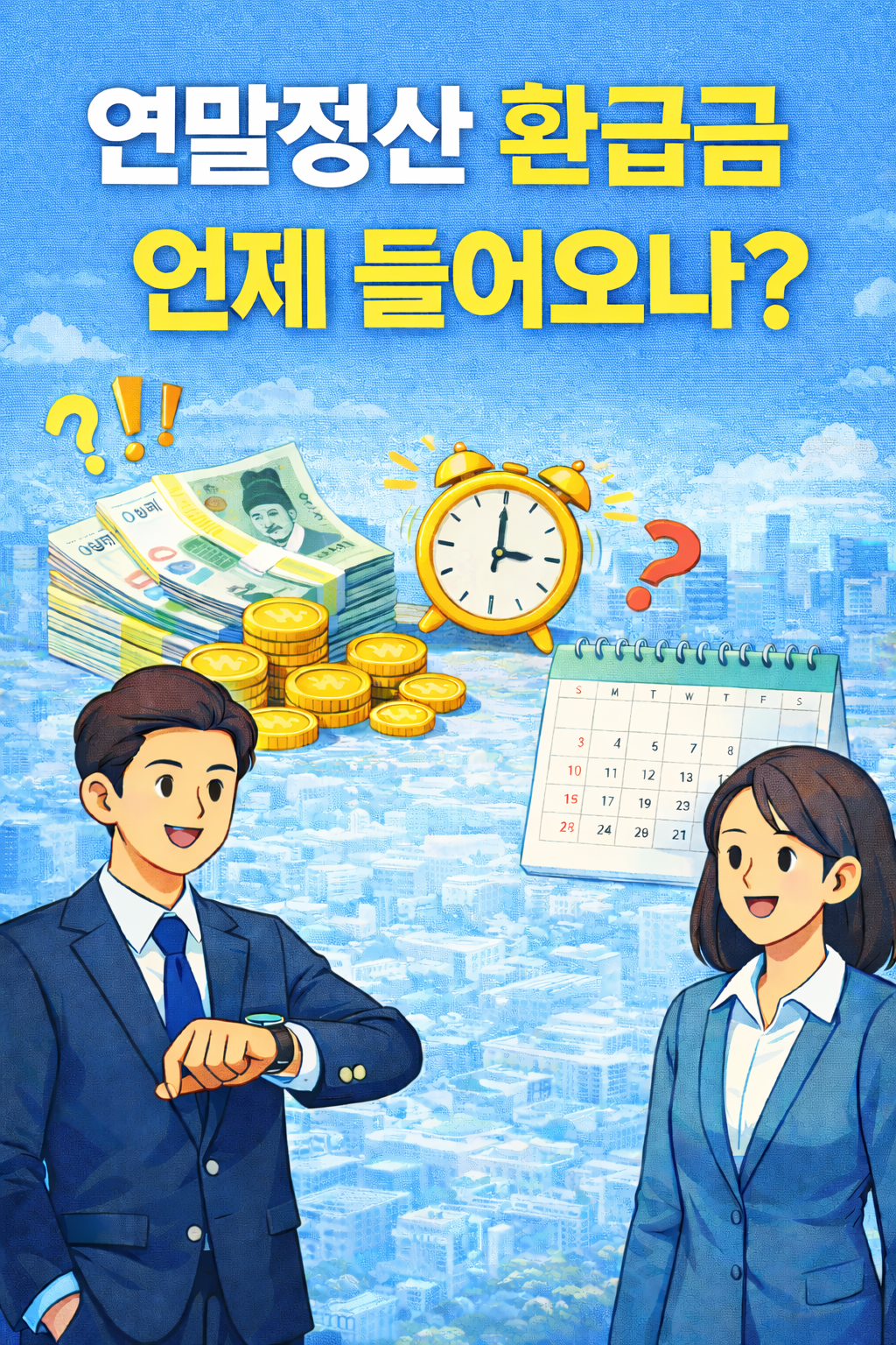2024년 귀속 연말정산 환급금 지급 시기와 확인 방법 안내 대표 이미지