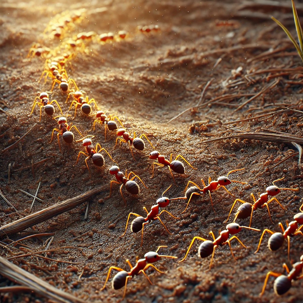 개미는 왜 줄을 지어 다닐까? 페로몬의 비밀