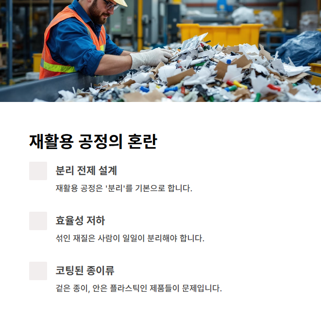 재활용 공정의 혼란