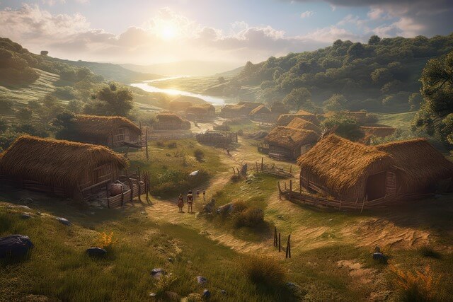 구석기시대 사람 이미지