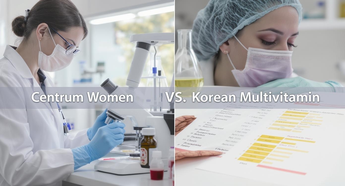 종합비타민 센트룸우먼 vs 국산 제품, 성분 분석으로 밝혀낸 충격적 사실