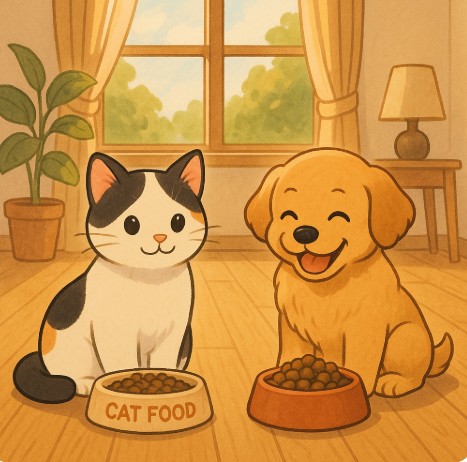 고양이와 강아지, 음식에 대한 본능적 차이 정리