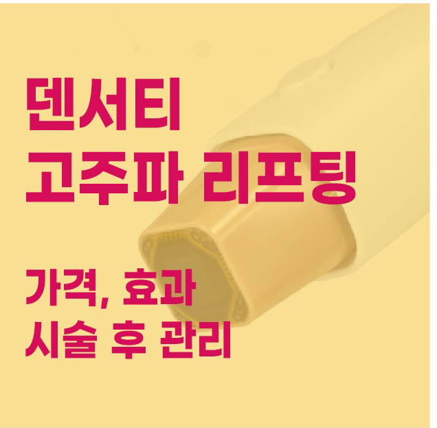 덴서티 고주파 리프팅