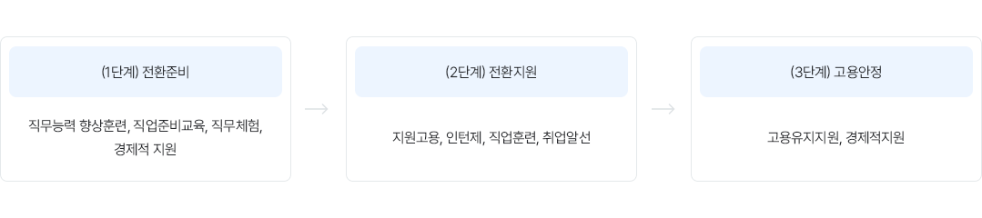 근로장애인 전환지원 지원내용
