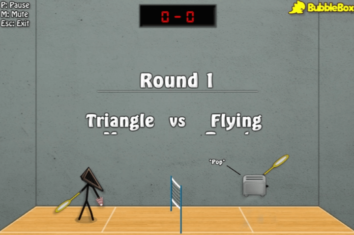 2인용-배드민턴3-플래시게임-시작-화면