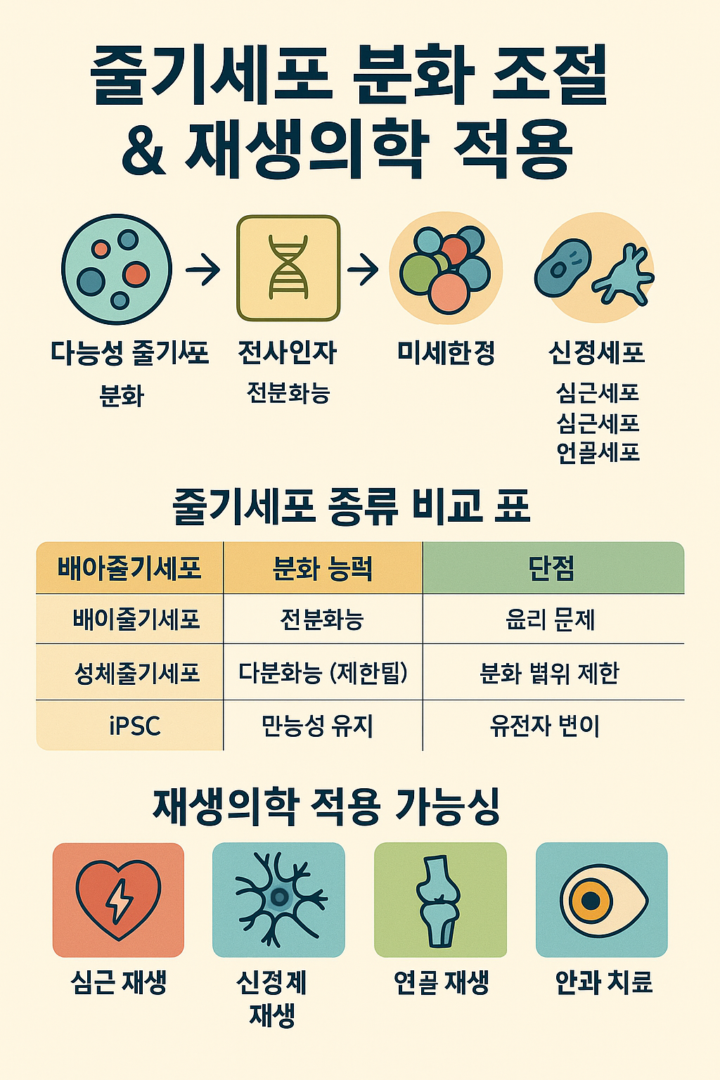 줄기세포의 분화 조절 메커니즘 관련 이미지