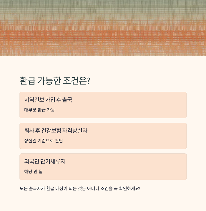 출국납부금 환급 꿀