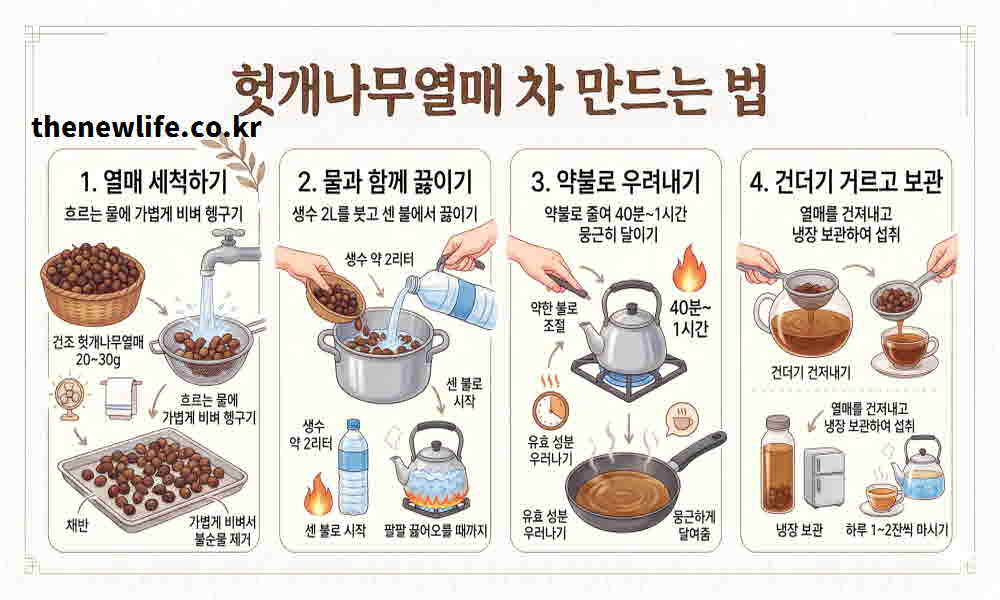 헛개나무열매 차 만드는 방법