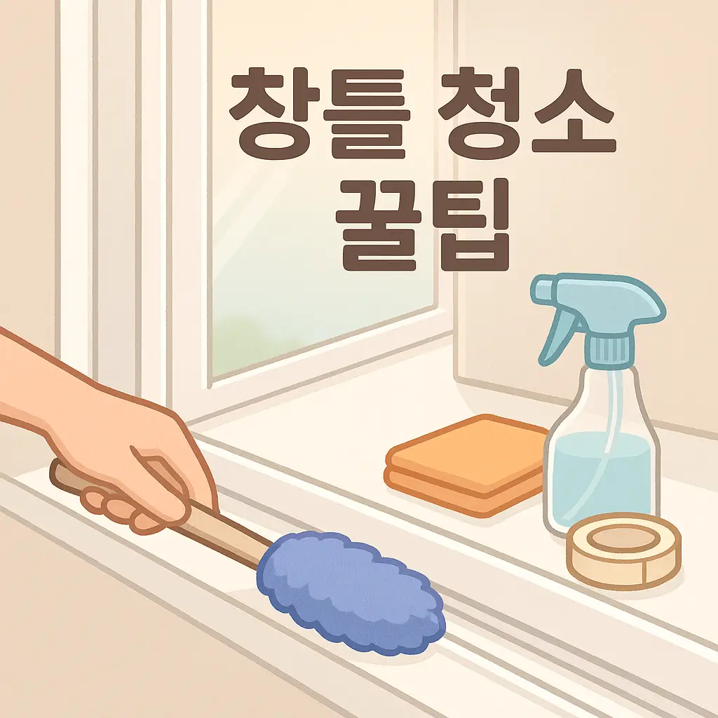 창틀 청소 꿀팁