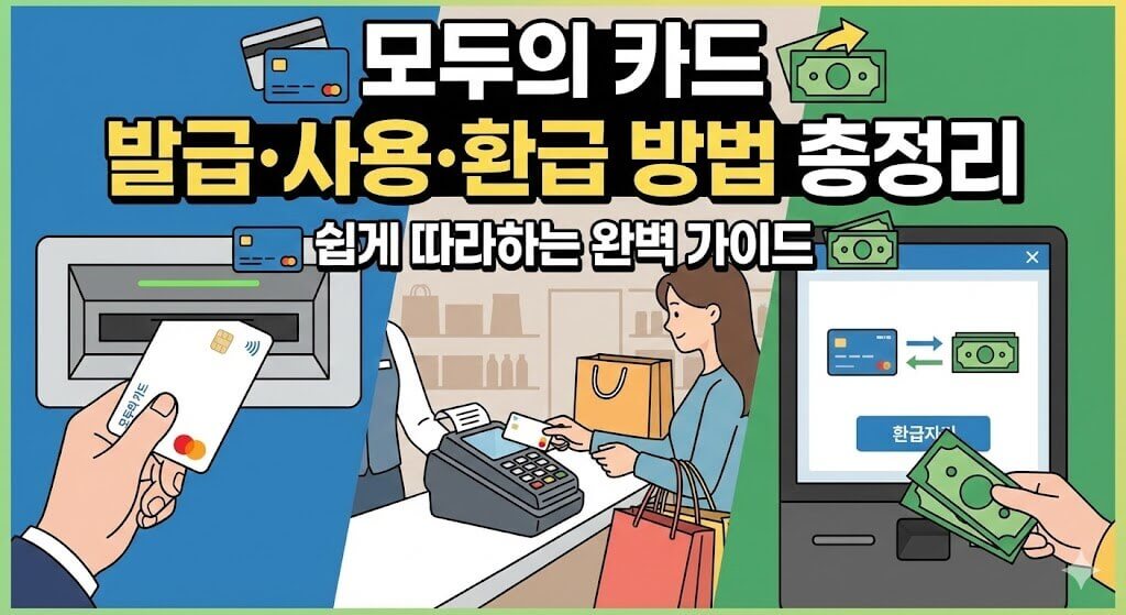 모두의 카드 발급&middot;사용&middot;환급 방법 총정리