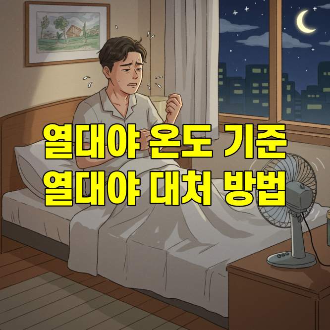 열대야 온도 기준 및 대처 방법