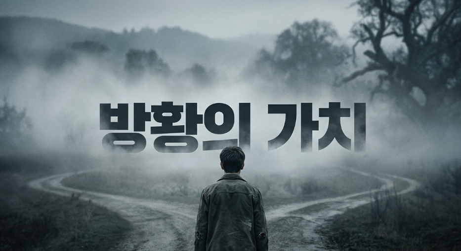 갈림길에 선 사람의 뒷모습 등 방향성과 고민을 상징하는 사진 이미지