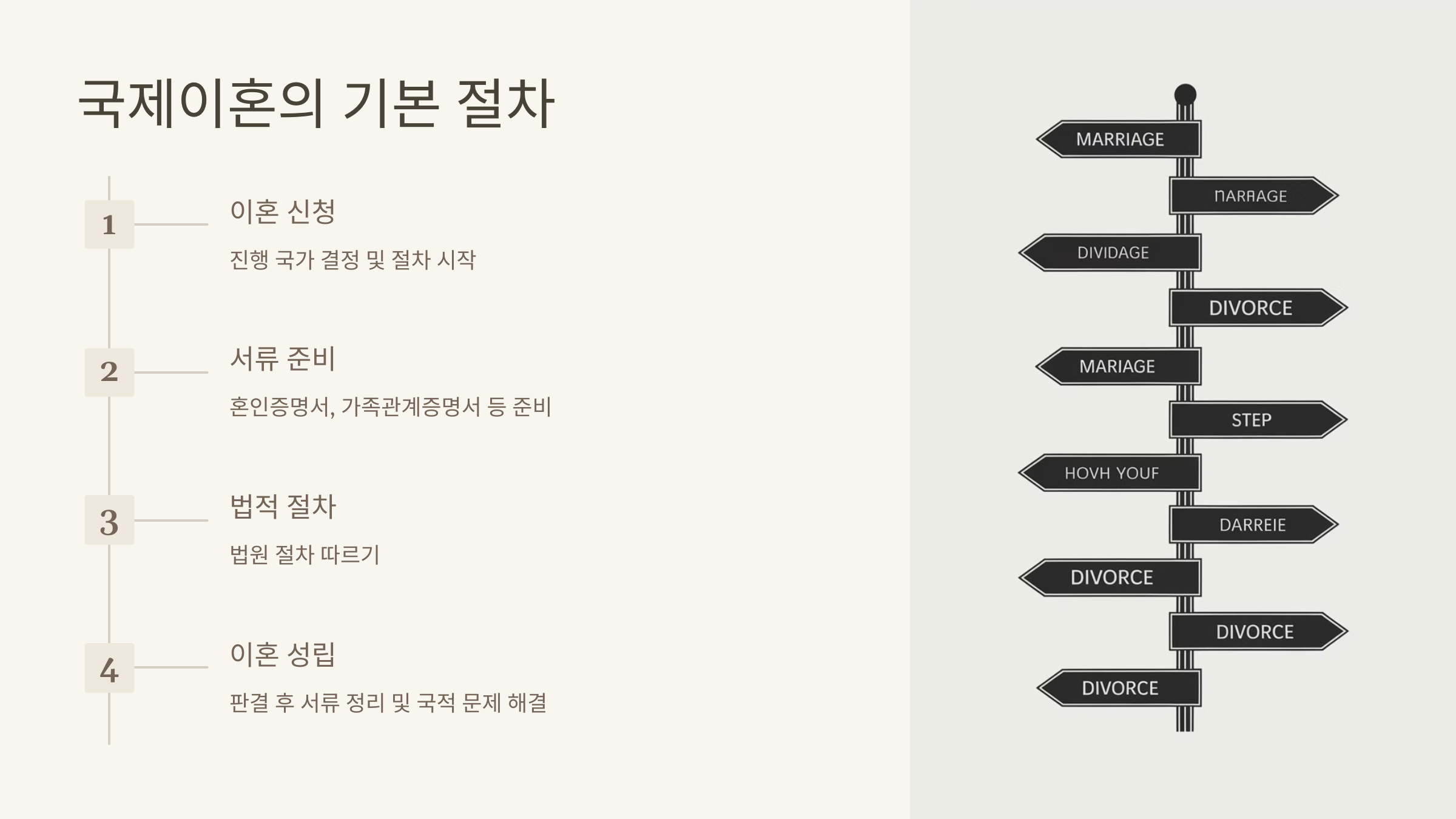 국제이혼의 기본 절차