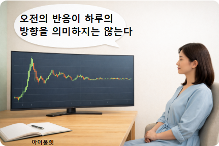 오전 반응과 오후 흐름이 다른 장중 구조