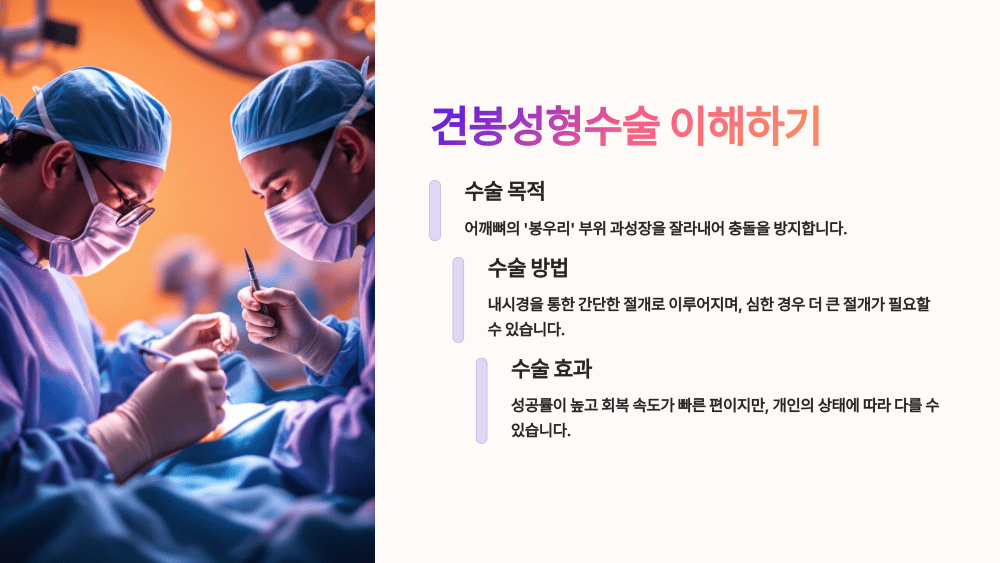 견봉성형수술, 정확히 어떤 수술인가?