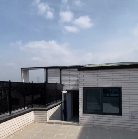 옥상에서 바라보는 하늘