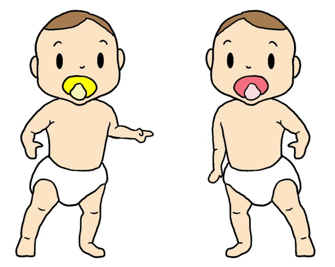 이휘재의 쌍둥이 아들 서언과 서준을 연상시키는 귀여운 아기 일러스트