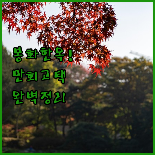 봉화 여행 한옥 스테이 추천 리스트 ..