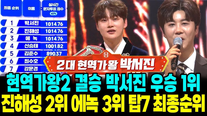 MBN 현역가왕2 최종순위