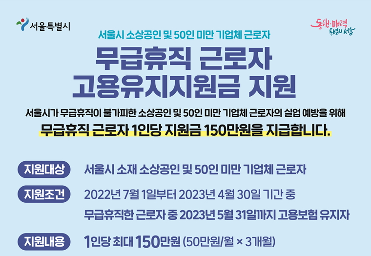 무급휴직 근로자 고용유지지원금 신청방법