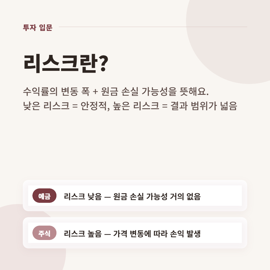 예금 이자는 낮은데 주식은 왜 위험하다고만 하는지 궁금했어요
