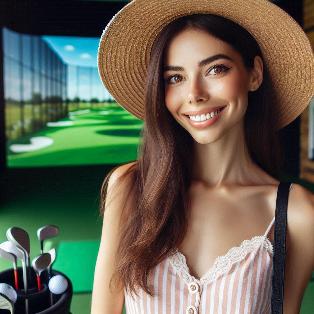 실내골프연습장 배경