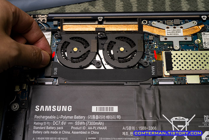 아티브북9 플러스 NT940X3G-K64 메인보드 케이블