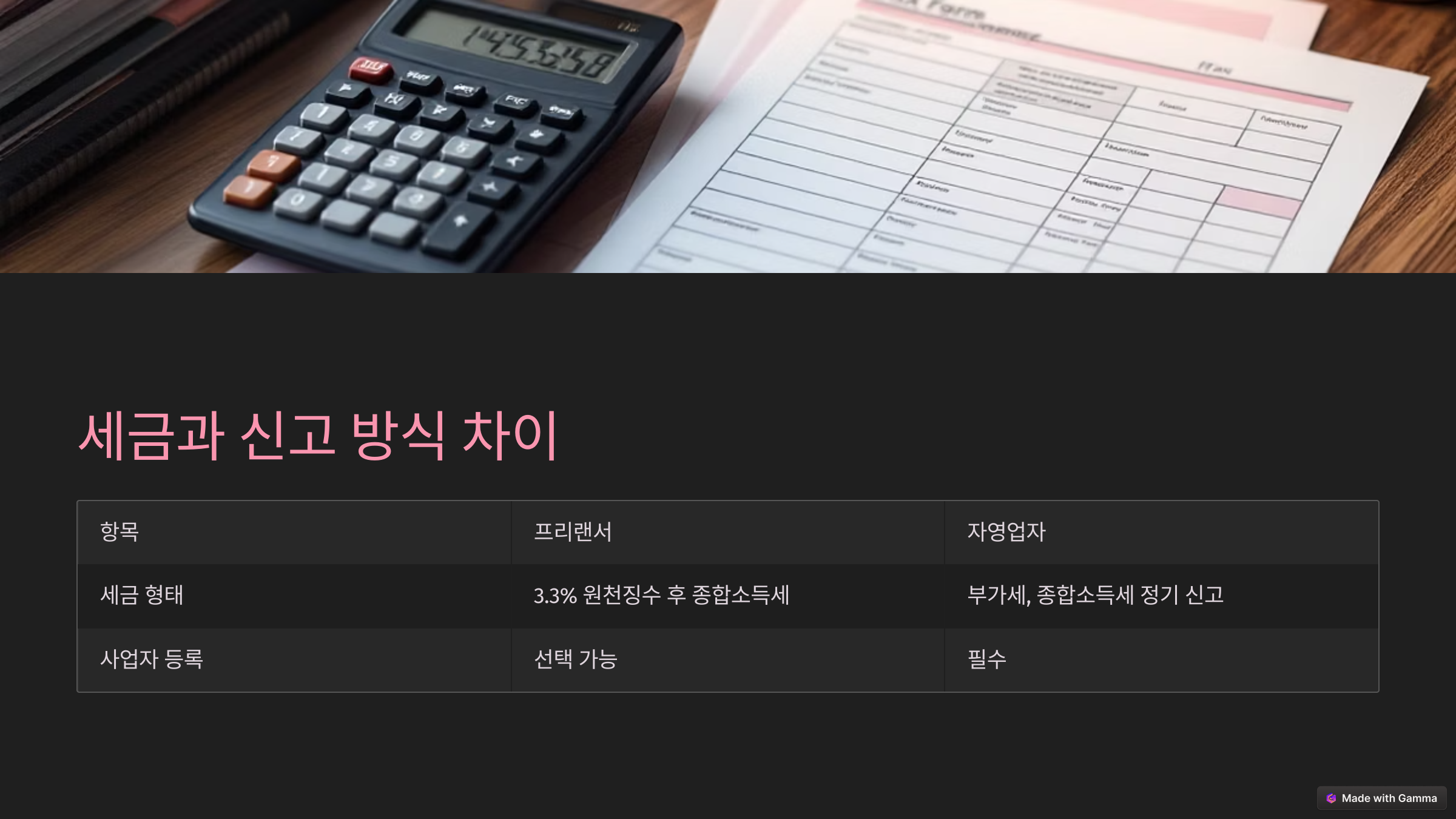 프리랜서와 자영업자의 차이점 총정리