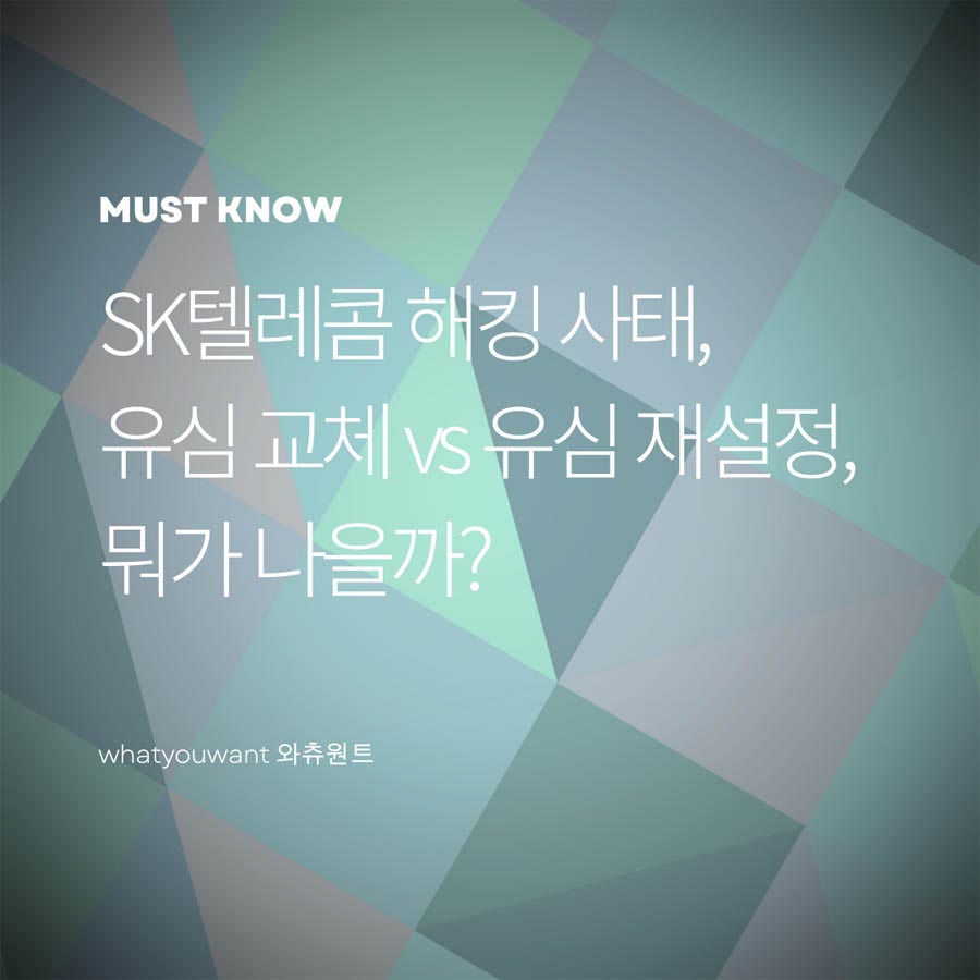 SK텔레콤 해킹 유심 교체 vs 유심 재설정