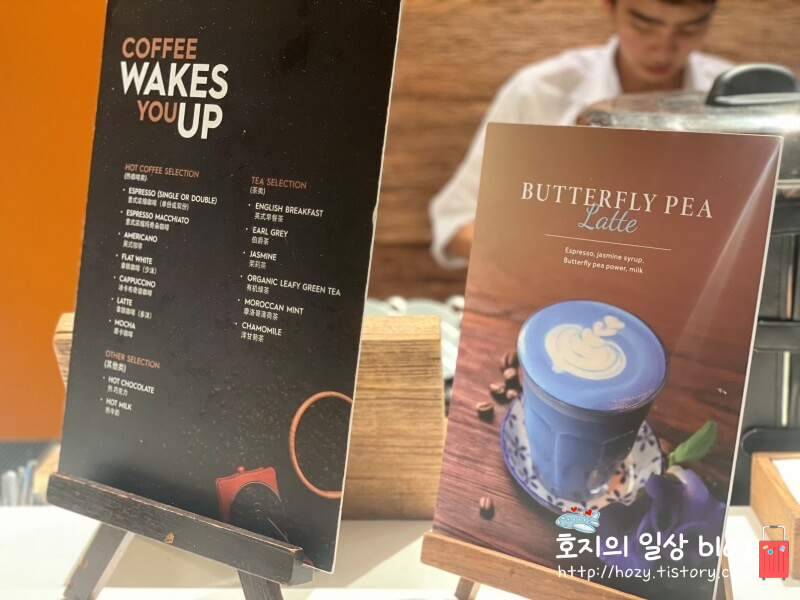 방콕 메리어트 마르퀴스 퀸즈파크 조식당 뷔페_커피바