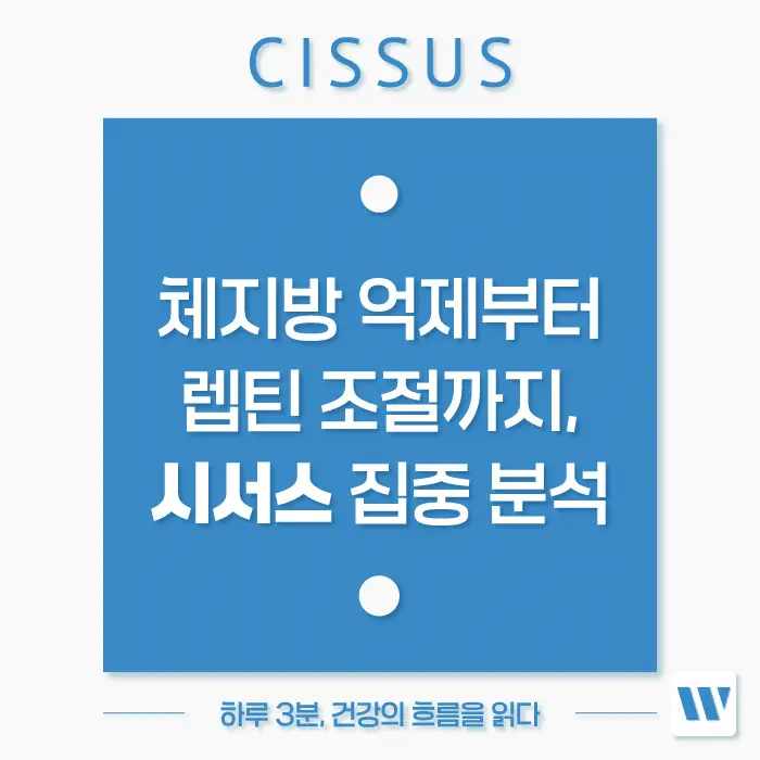 시서스 효능, 복용방법, 주의사항