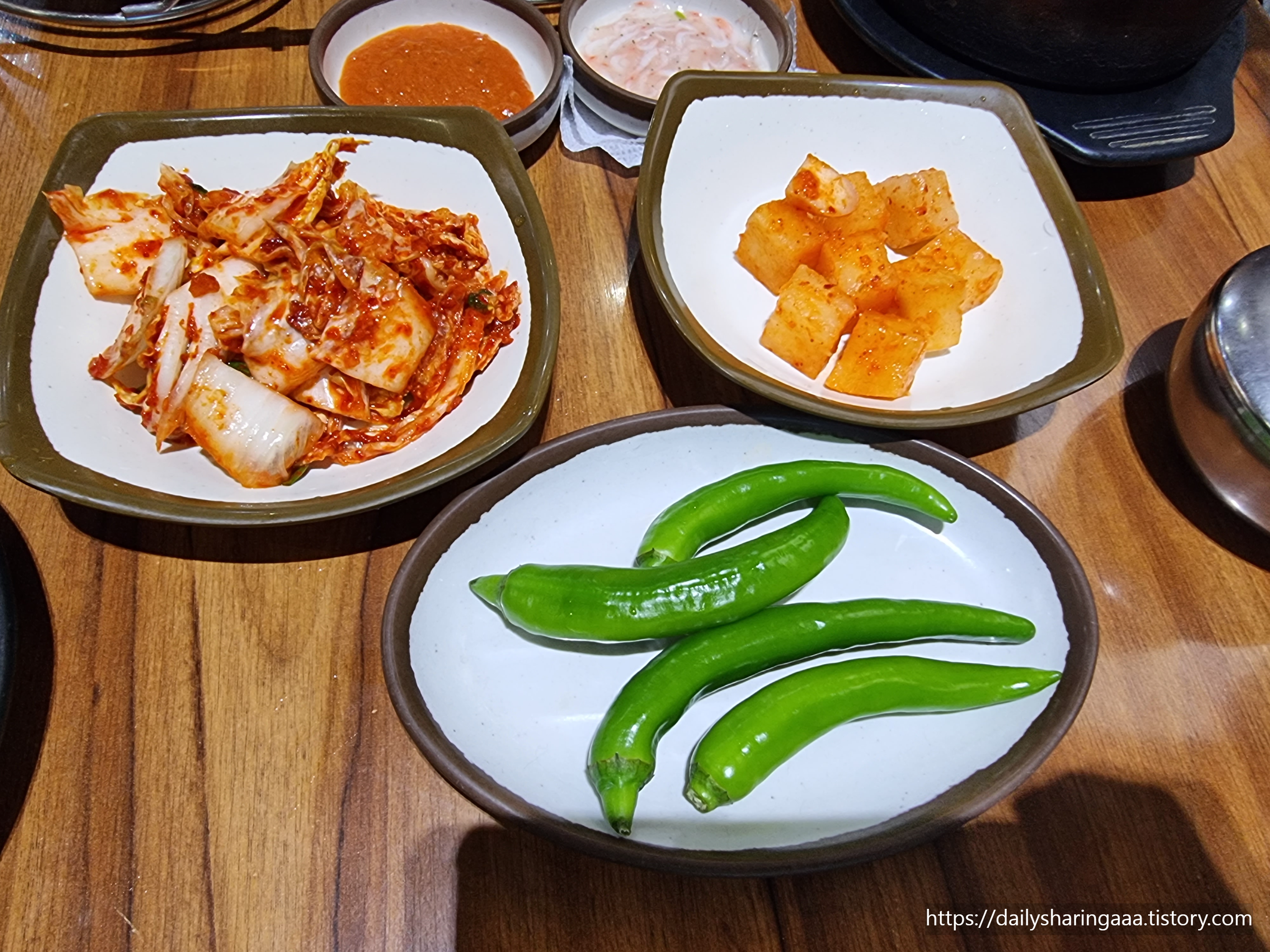 인천_청라_가좌동진천토종순대_밑반찬