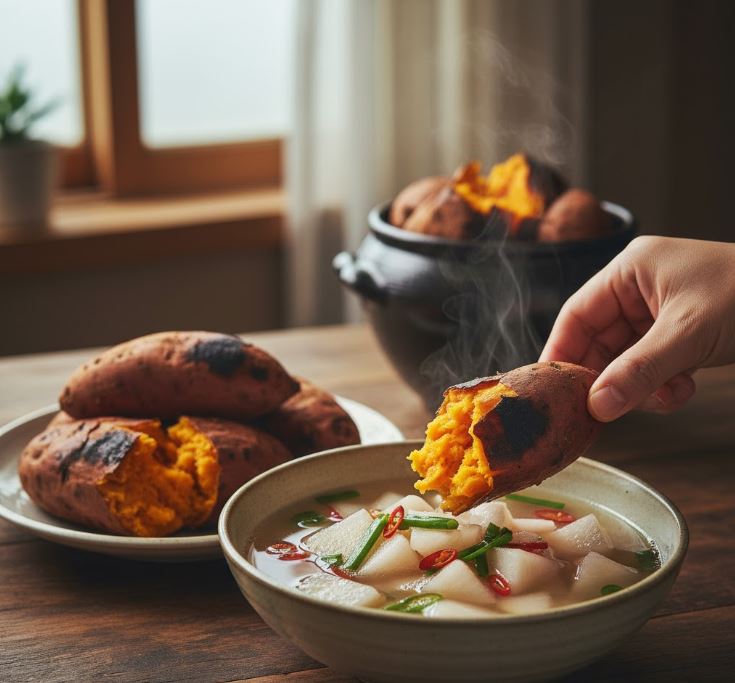 동치미와 군고구마