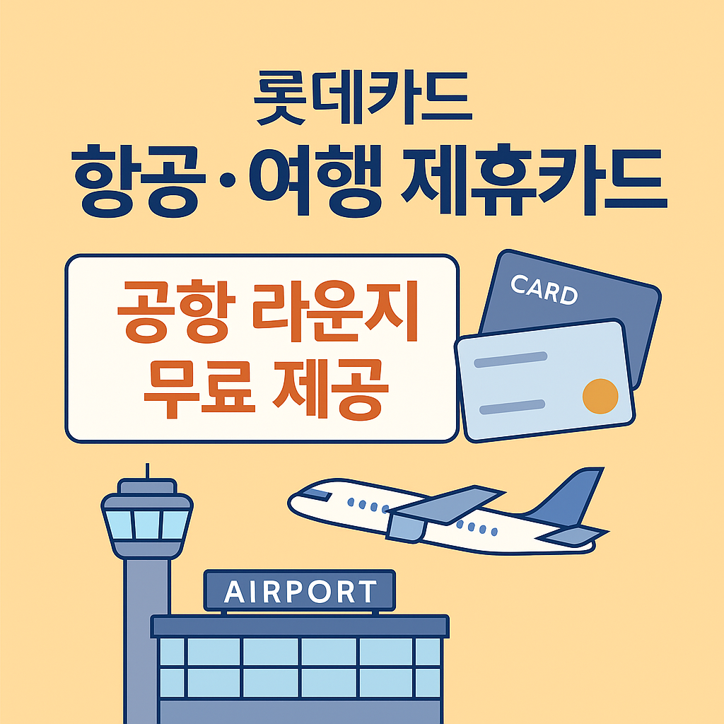 롯데카드 항공·여행 제휴카드