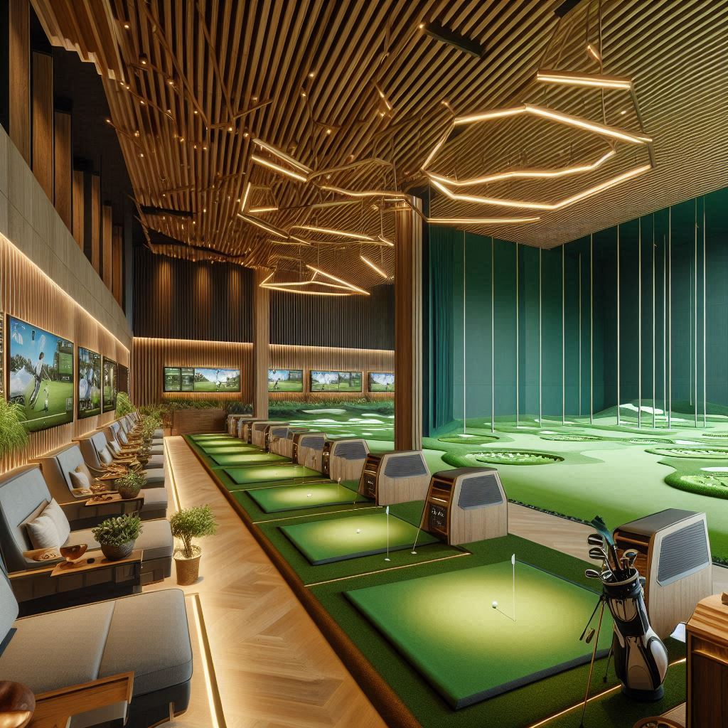 실내골프연습장 배경