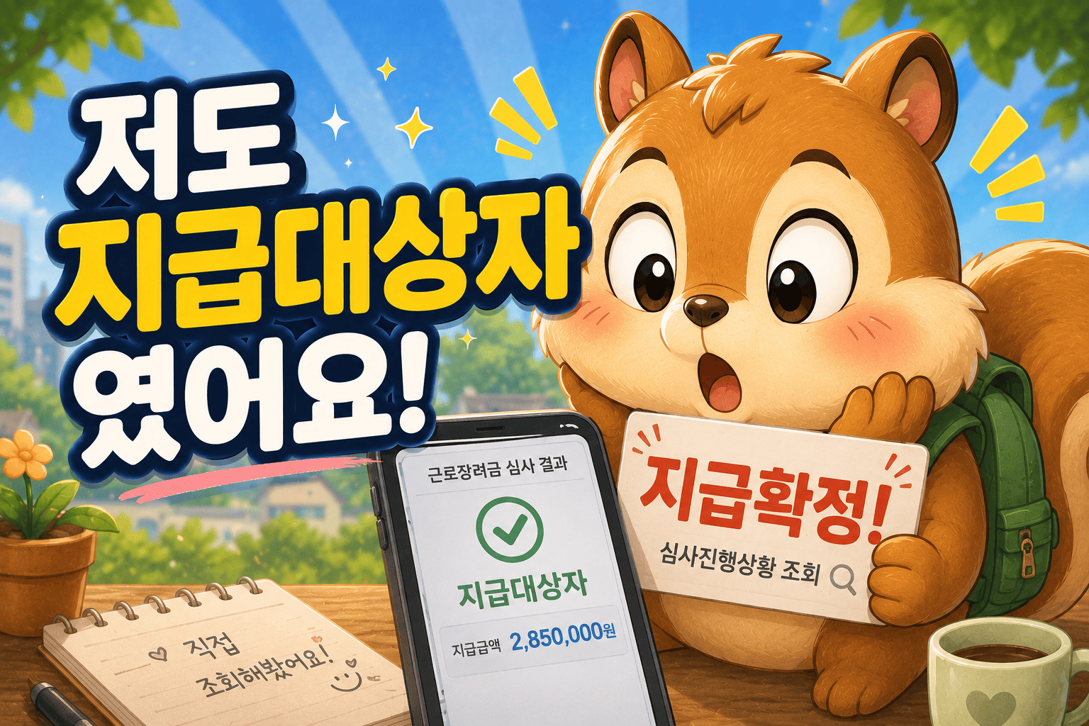 근로장려금 지급대상자 확인