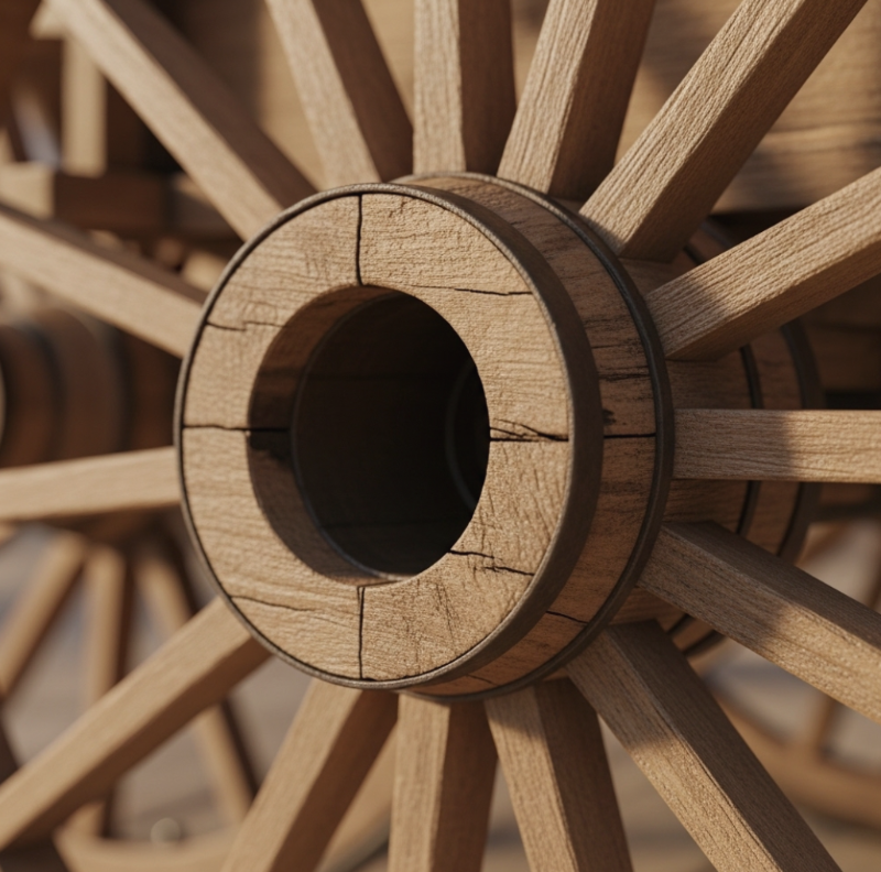 서른 개의 바퀴살이 하나의 축에 모이지만,
그 가운데가 비어 있어야 수레로서 쓸모가 있다.