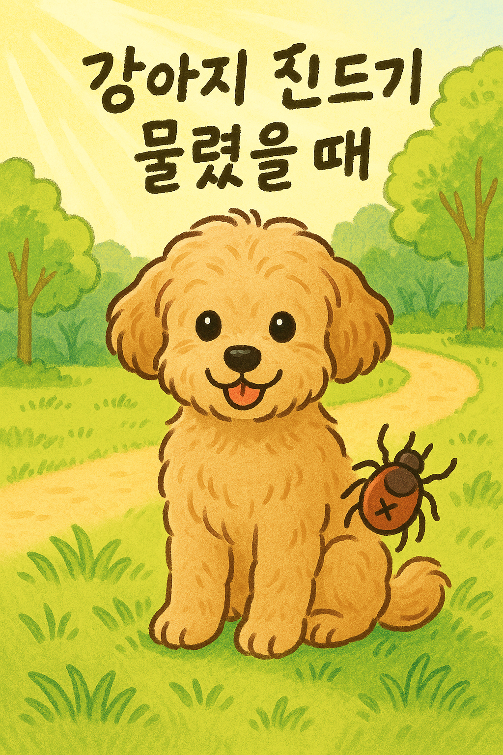 강아지 진드기 물림 강아지 벌레 물림