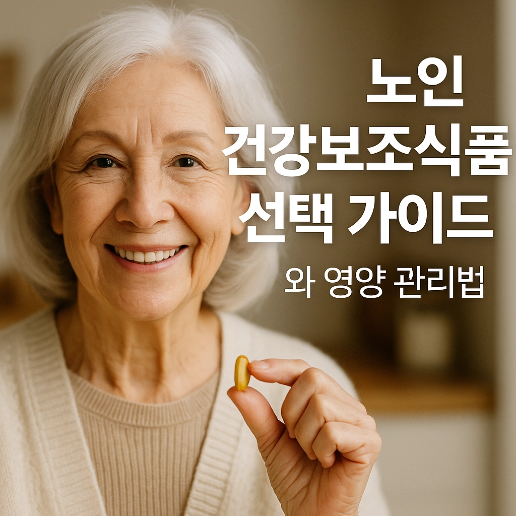 노인 건강보조식품 선택 가이드와 영양 관리법
