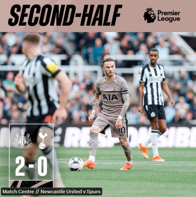 토트넘 뉴캐슬 4-0 참패, 경기분석