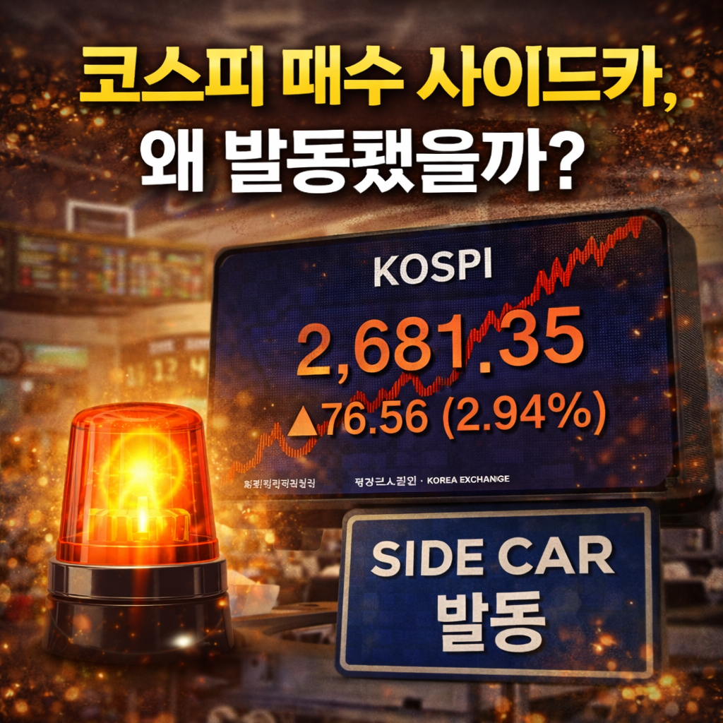 8일 코스피 매수 사이드카, 왜 발동됐을까