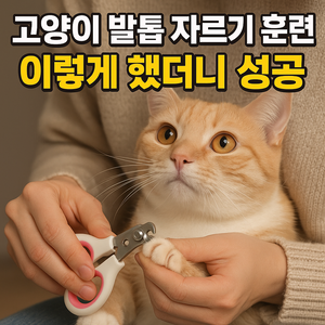 고양이 발톱 자르기 훈련 꿀팁 총정리