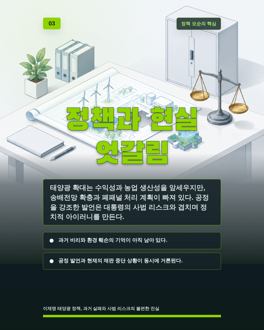 정책과 현실 엇갈림